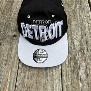 Black and Gray Detroit Cap
